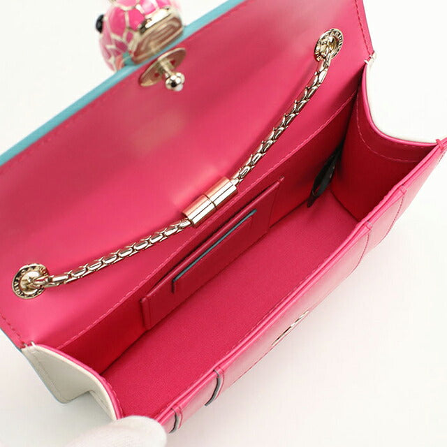 中古 ブルガリ ショルダーバッグ レディース ブランド BVLGARI セルペンティフォーエバー チェーンバッグ ピンク バッグ USDBV98915011