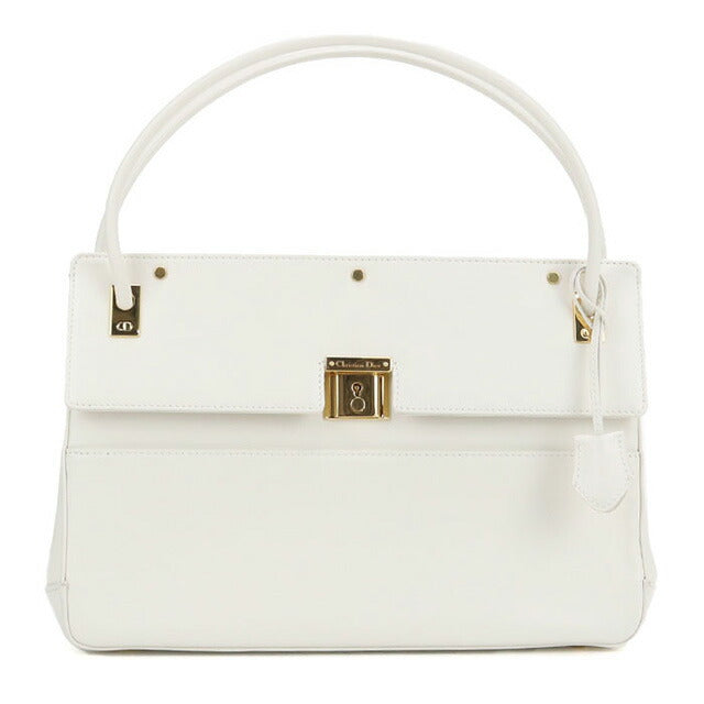 Used Dior handbag ladies brand Dior leather white bag USDCD100270011