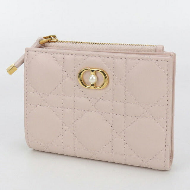 中古 ディオール 二つ折り財布 レディース ブランド Dior ディオール ジョリー Dahlia レザー S3113UNJB ピンク 財布 USDCD100966011