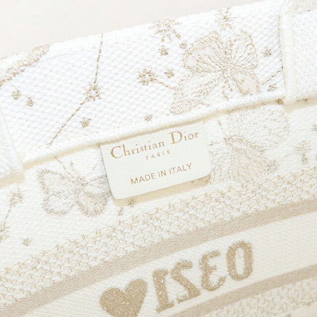 二手 Dior 手提包 女士品牌 Dior 书本手提包 小号 M1265 白色包 USDCD101276011