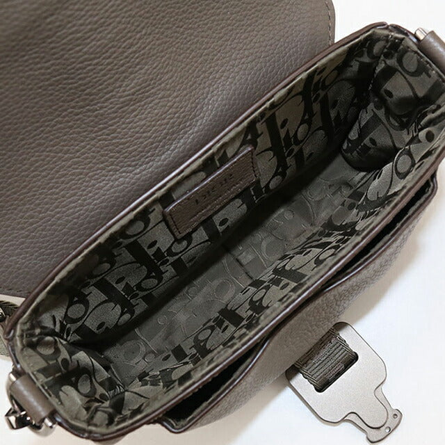 二手 Dior 单肩包 中性品牌 Dior Hit the Road 皮革卡其色包 USDCD101476011