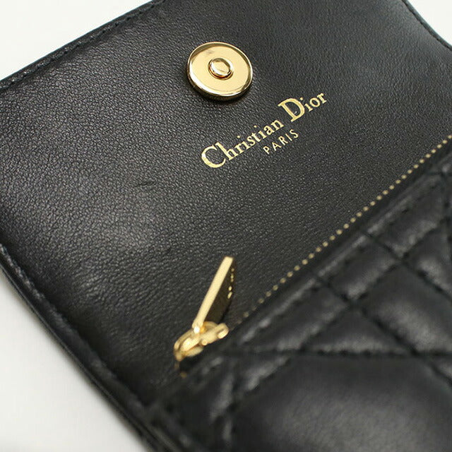 二手 Dior 零钱包 女士品牌 Dior Dior Jolie Glycine 钱包 S3102UNJB_M900 黑色钱包 USDCD101861011