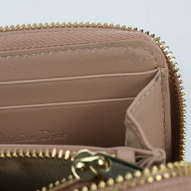 中古 ディオール 小銭入れ レディース ブランド Dior レディディオール ジップコインケース スモール レザー S0985ONMJ ピンク 財布 USDCD102804011