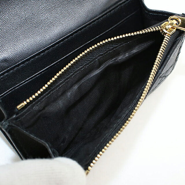 中古 ディオール 二折財布 レディース ブランド Dior ディオール ジョリー GLYCINE ウォレット S3102UNJB_M900 ブラック 財布 USDCD103593011