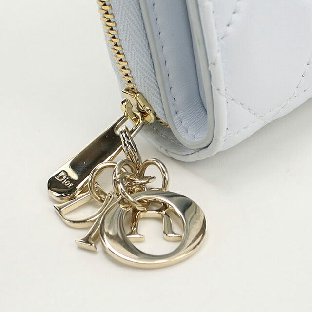 中古 ディオール 二つ折り財布 レディース ブランド Dior レディディオール スカーレット ウォレット ブルー 財布 USDCD104006011