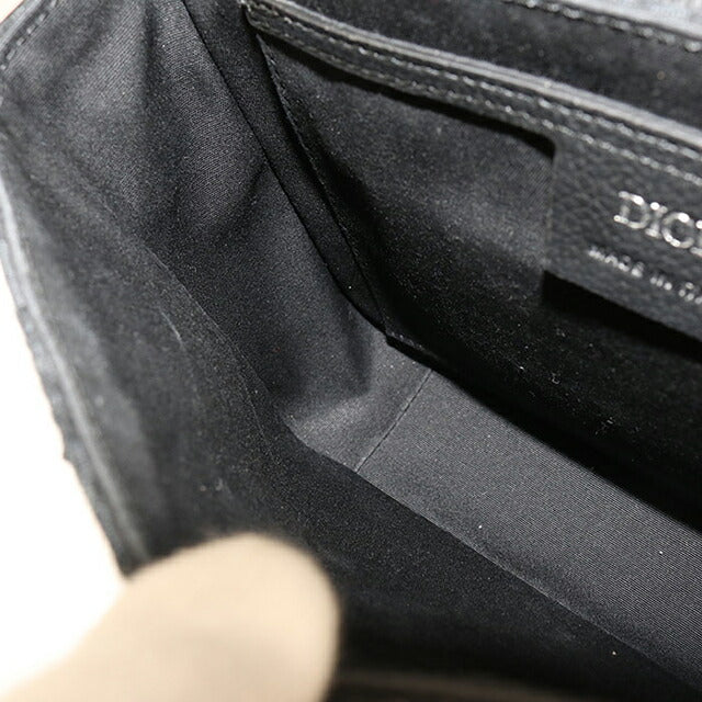 中古 ディオール ショルダーバッグ メンズ ブランド Dior サドル メッセンジャーバッグ スモール 1ADPO049YKS_H00N ブラック バッグ USDCD104250011