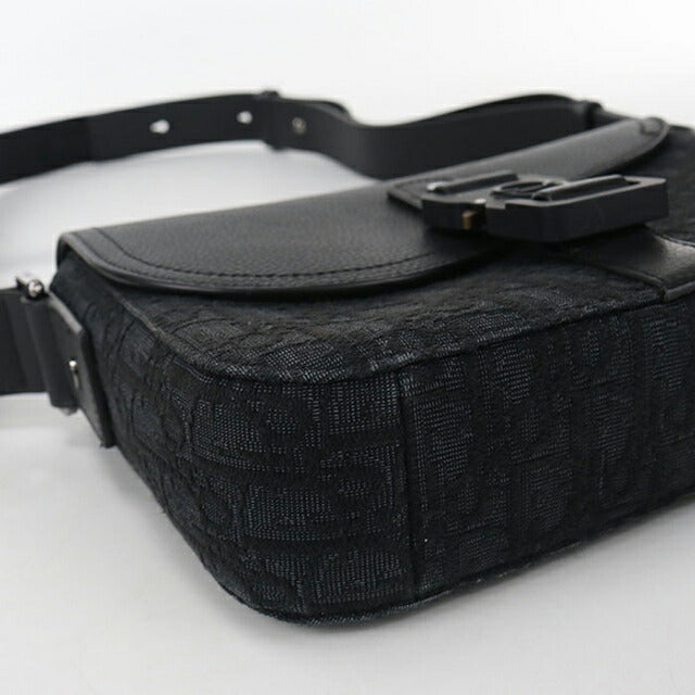 中古 ディオール ショルダーバッグ メンズ ブランド Dior サドル メッセンジャーバッグ スモール 1ADPO049YKS_H00N ブラック バッグ USDCD104250011