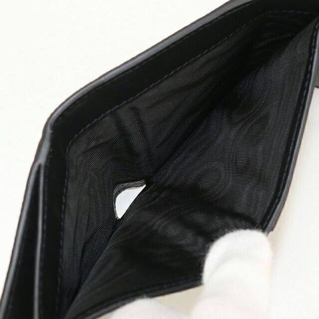Used Dior tri-fold wallet ladies brand Dior black wallet USDCD105430011