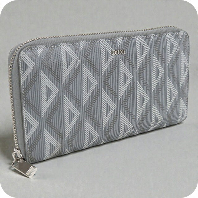 中古 ディオール 長財布ラウンドファスナー メンズ ブランド Dior CD