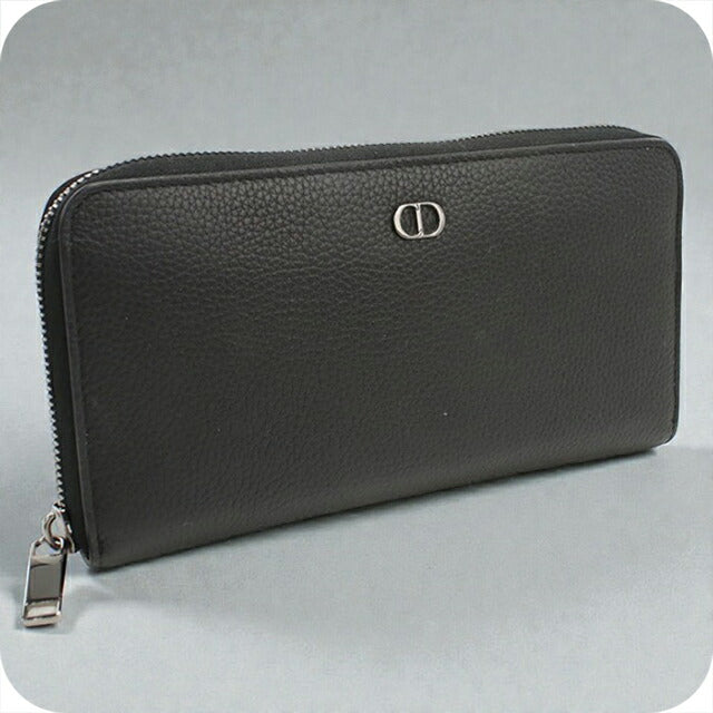中古 ディオール 長財布ラウンドファスナー メンズ ブランド Dior CD