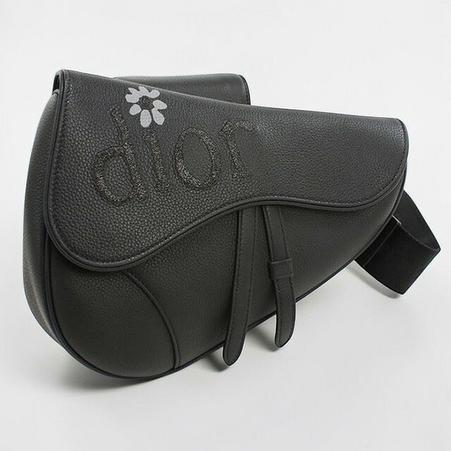 中古 ディオール ボディバッグ メンズ ブランド Dior サドル レザー