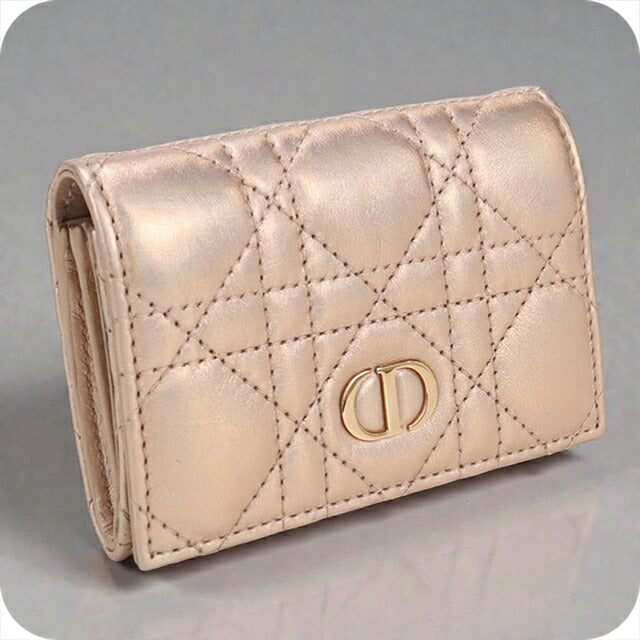 二手 Dior 双折钱包 女士品牌 Dior Dior Caro Glycine 钱包 粉色钱包 USDCD106628011