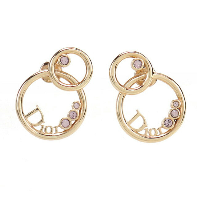 中古 ディオール ピアス レディース ブランド Dior ラインストーン ゴールド アクセサリー USDCD107154011