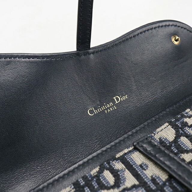 中古 ディオール チェーンウォレット レディース ブランド Dior サドル チェーンポーチスモール S5614CTZQ M928 ネイビー USDCD107442011