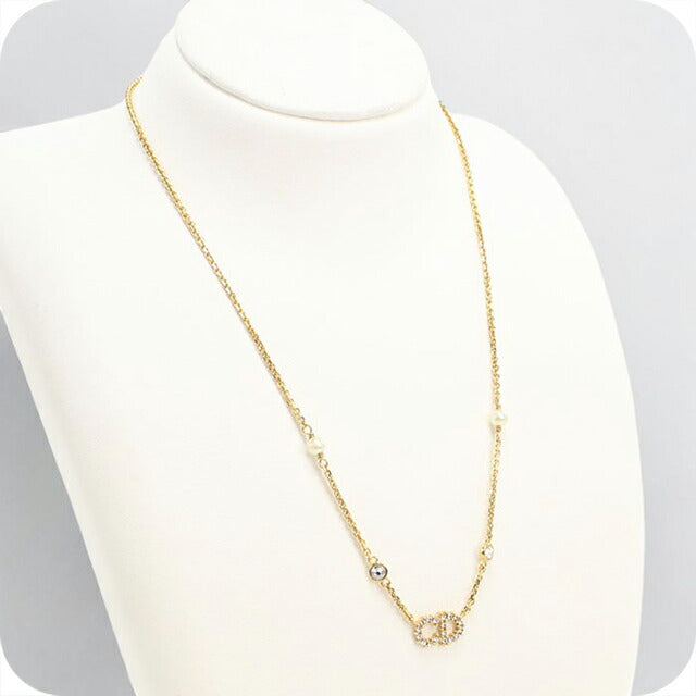 中古 ディオール ネックレス レディース ブランド Dior クレール ディー リュヌ ネックレス N3522WOMZI_D301 ゴールド アクセサリー USDCD110019011