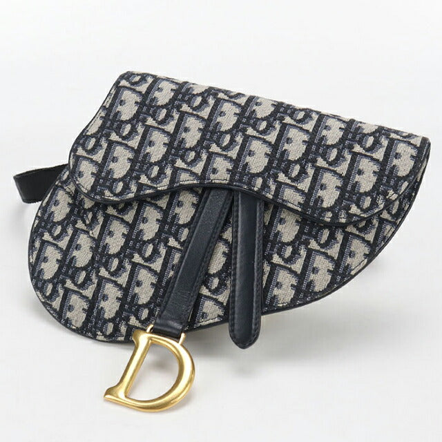 Used Dior shoulder bag ladies brand Dior saddle belt bag navy USDCD110218011