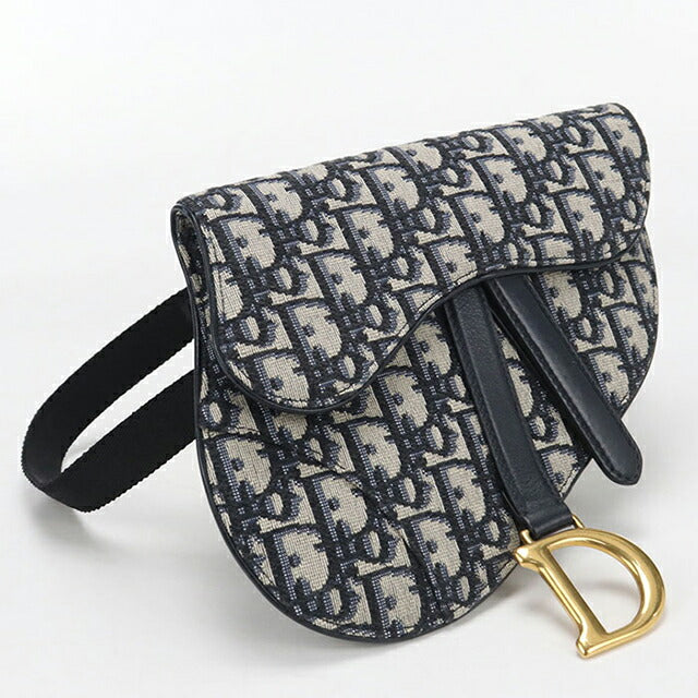 Used Dior shoulder bag ladies brand Dior saddle belt bag navy USDCD110218011