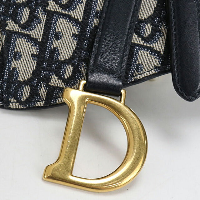 Used Dior shoulder bag ladies brand Dior saddle belt bag navy USDCD110218011