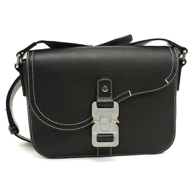 中古 ディオール 斜め掛け ショルダーバッグ メンズ ブランド Dior サドル メッセンジャーバッグスモール 1ADPO049YKK H00N ブラック USDCD110230011