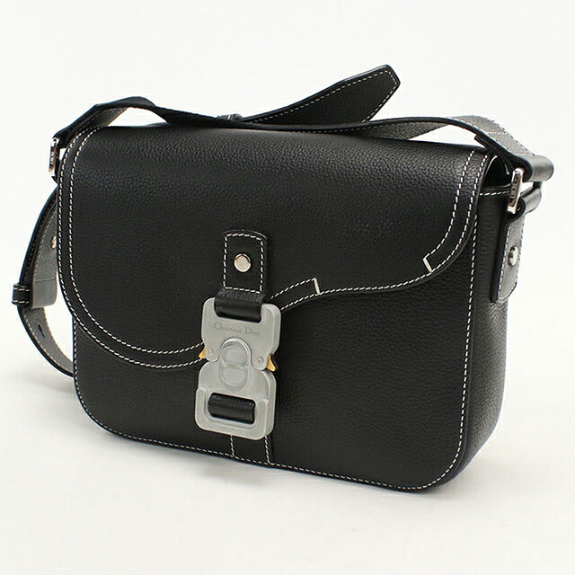 中古 ディオール 斜め掛け ショルダーバッグ メンズ ブランド Dior サドル メッセンジャーバッグスモール 1ADPO049YKK H00N ブラック USDCD110230011
