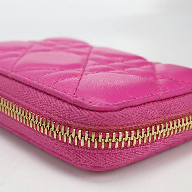 中古 ディオール 小銭入れ レディース ブランド Dior レディディオール コインケース ピンク USDCD111293011
