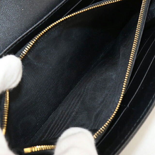 Used Dior long wallet bi-fold ladies brand Dior Dior Jolie Orchid long wallet black USDCD111948011