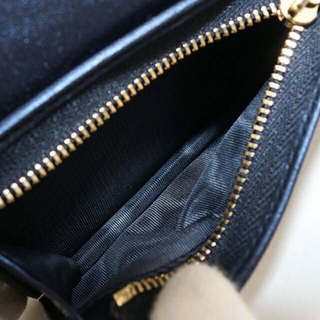 中古 ディオール 二つ折り財布 二折財布 レディース ブランド Dior ミディアム ウォレット レザー S0178OWEC ブルー USDCD112187011