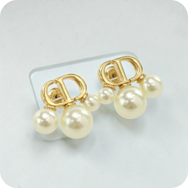 中古 ディオール ピアス レディース ブランド Dior パール ゴールド