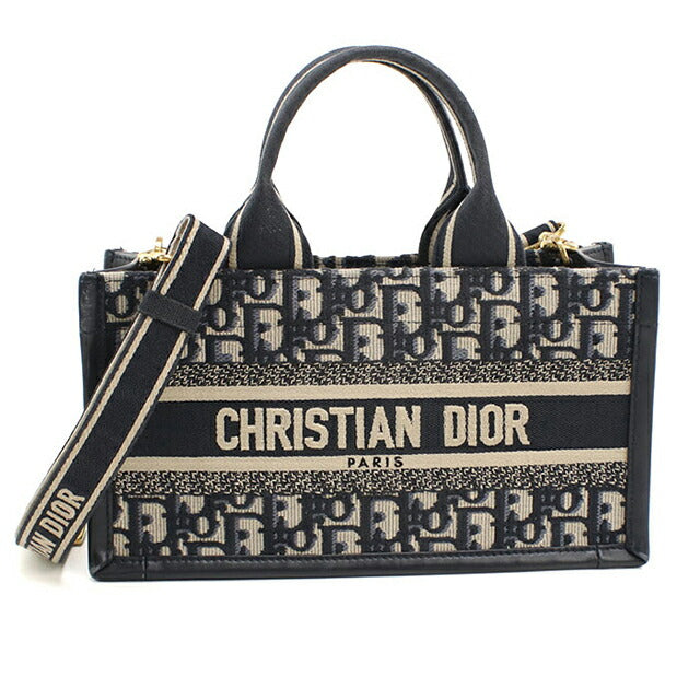 中古 ディオール トートバッグ レディース ブランド Dior ブックトート 2WAY ネイビー USDCD112539011