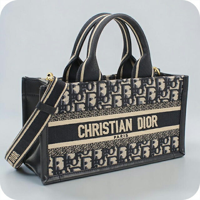 中古 ディオール トートバッグ レディース ブランド Dior ブックトート 2WAY ネイビー USDCD112539011