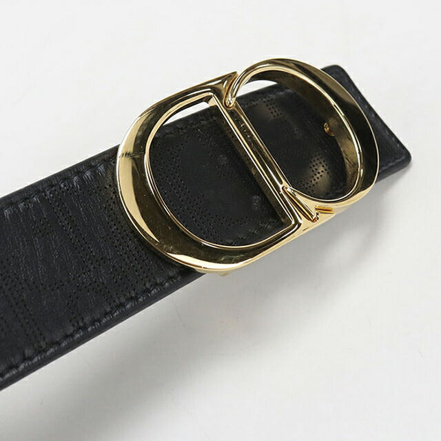 中古 ディオール ベルト メンズ ブランド Dior ディオール オブリーク CD アイコンベルト ブラック USDCD112577011