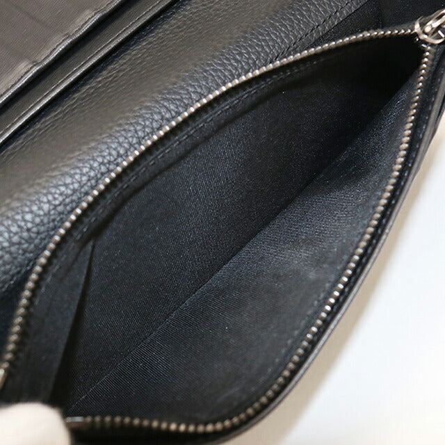 中古 ディオール 長財布二折 メンズ ブランド Dior サドル 2つ折りロングウォレット 2ADBC330YKS_H03E ブラック USDCD114172011