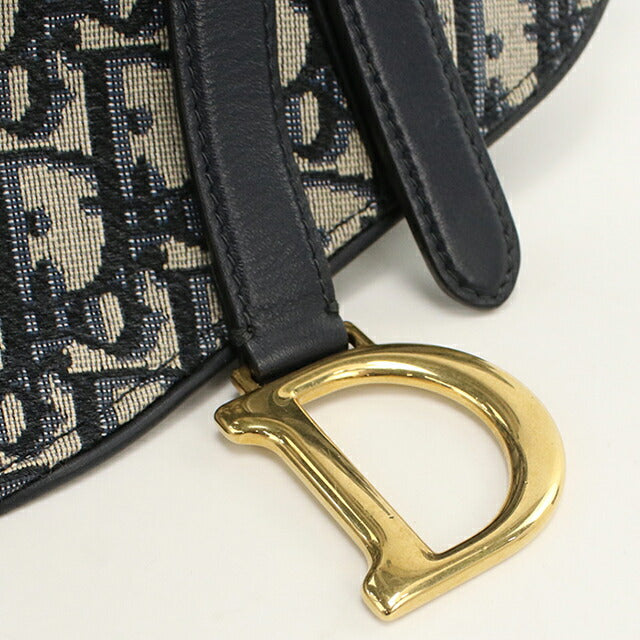 中古 ディオール ボディバッグ レディース ブランド Dior サドル ベルトバッグ ネイビー USDCD114431011
