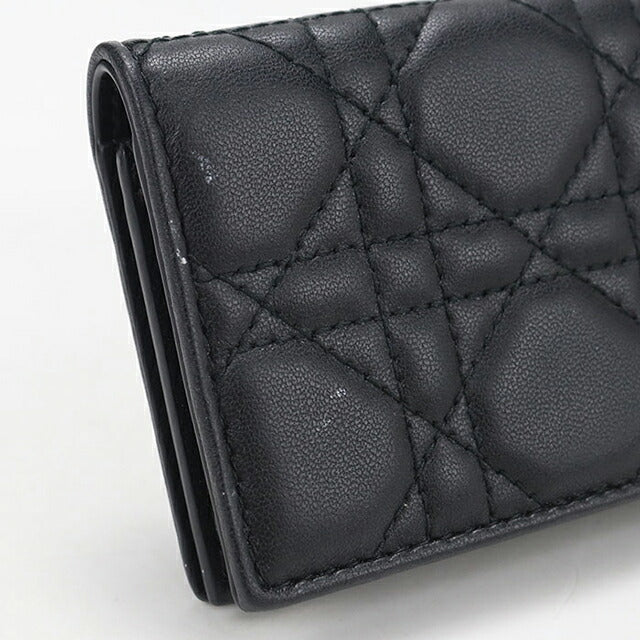 中古 ディオール 名刺入れ レディース ブランド Dior レディディオール ブルーム カードホルダー S0011ONMJ_M900 ブラック USDCD114608011