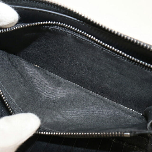 中古 ディオール 長財布ラウンドファスナー メンズ ブランド Dior ディオールオブリーク ロングジップウォレット 2ESBC317YSE_H03E ブラック USDCD115426011