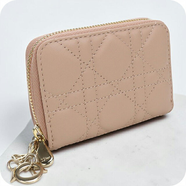 中古 ディオール 小銭入れ レディース ブランド Dior レディディオール コインケース ピンク USDCD115782011