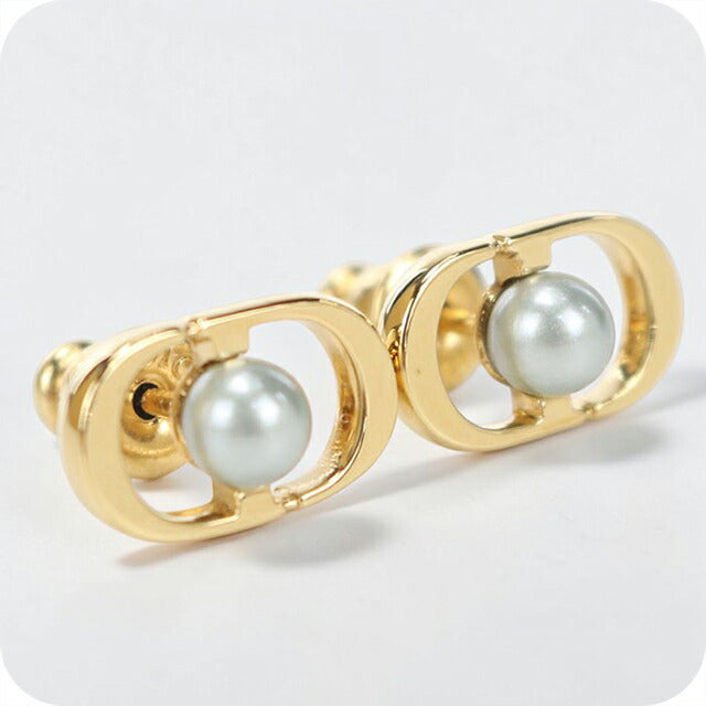 中古 ディオール ピアス レディース ブランド Dior プチ CD ジョリー ミニ スタッドピアス E3170WOMRS ゴールド アクセサリー USDCD116049011
