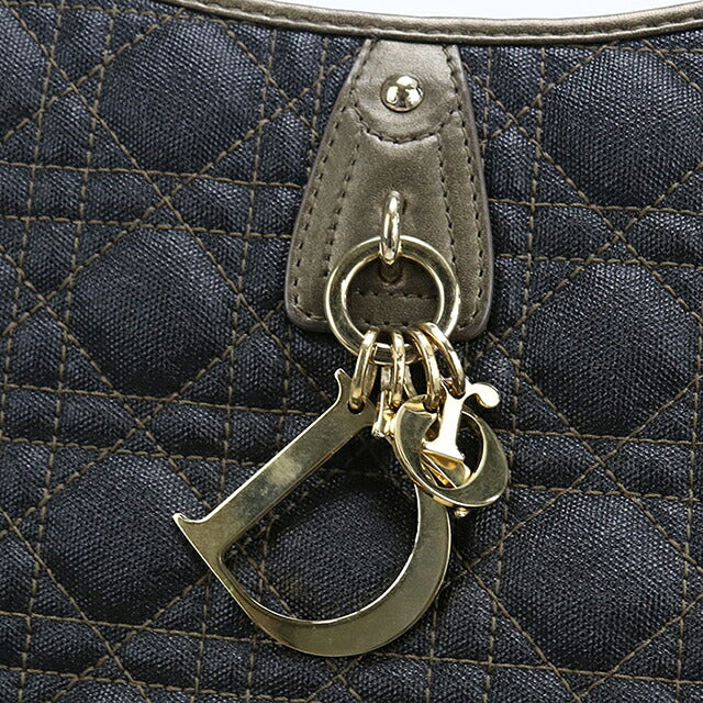 二手 Dior 单肩包 女式品牌 Dior Cannage 皮革 黑色 USDCD116365011