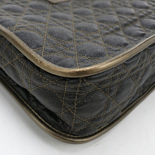 二手 Dior 单肩包 女式品牌 Dior Cannage 皮革 黑色 USDCD116365011