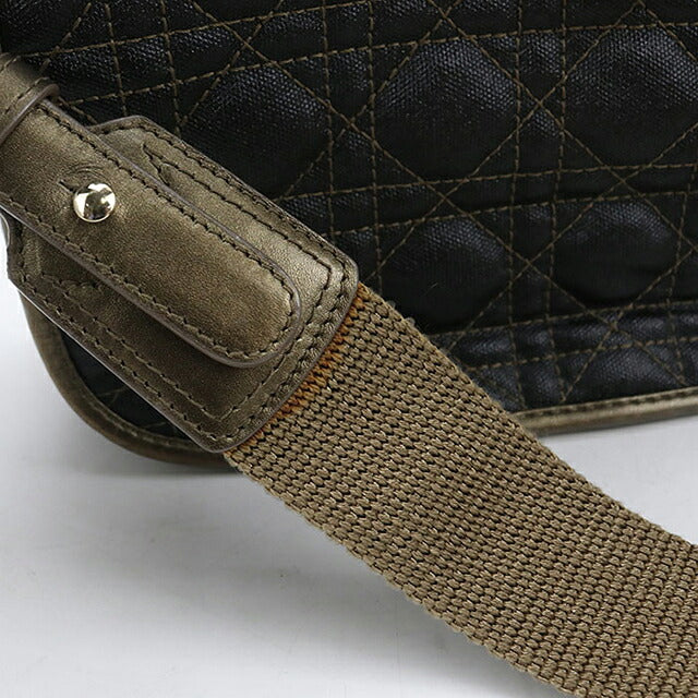 二手 Dior 单肩包 女式品牌 Dior Cannage 皮革 黑色 USDCD116365011