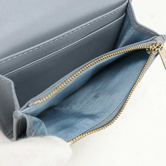 中古 ディオール 小銭入れ レディース ブランド Dior マイ ディオール グリシン ウォレット ブルー USDCD117544011