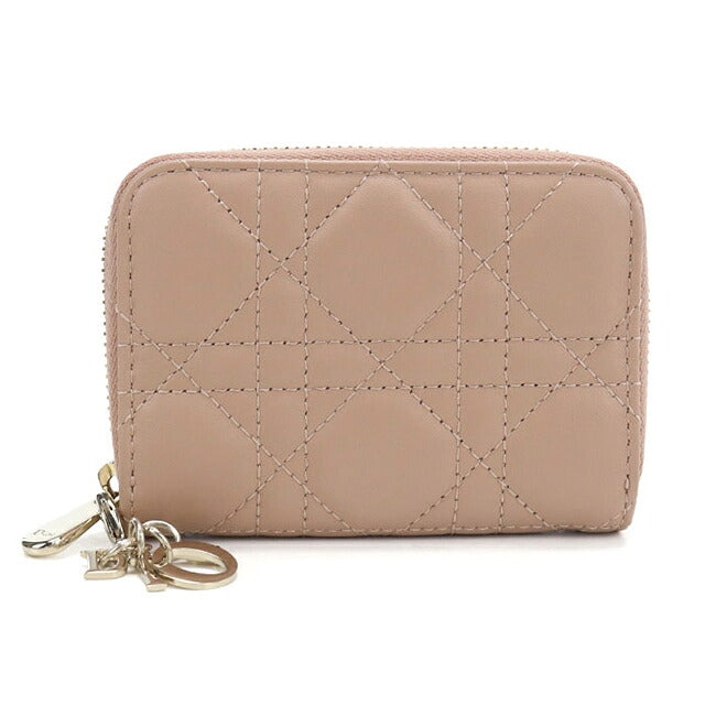 中古 ディオール 小銭入れ レディース ブランド Dior レディディオール ジップコインパース ベージュ USDCD119347011