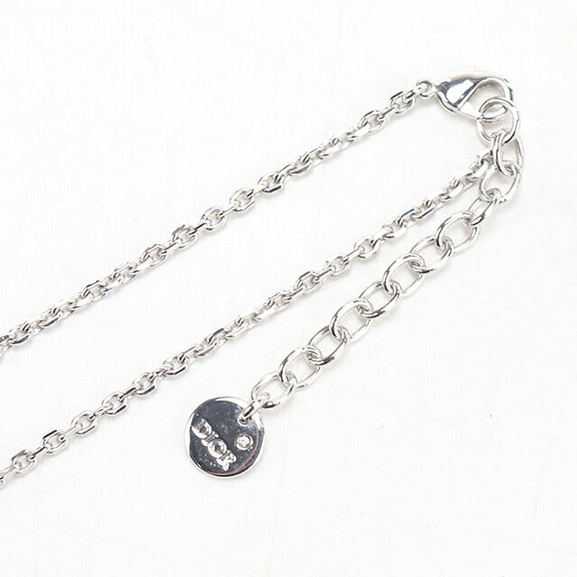 中古 ディオール ネックレス レディース ブランド Dior プチCD N2890WOMCY シルバー アクセサリー USDCD119348011
