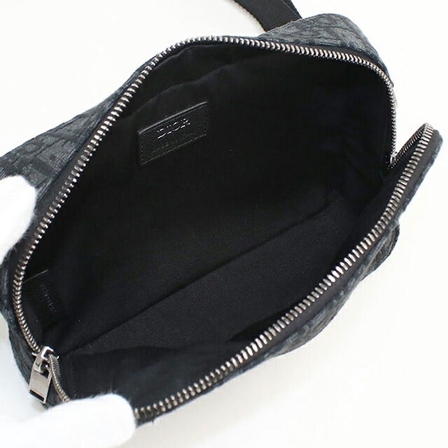 二手 Dior 斜挎包单肩包男士品牌 Dior Dior Oblique Safari 黑色 USDCD120618011