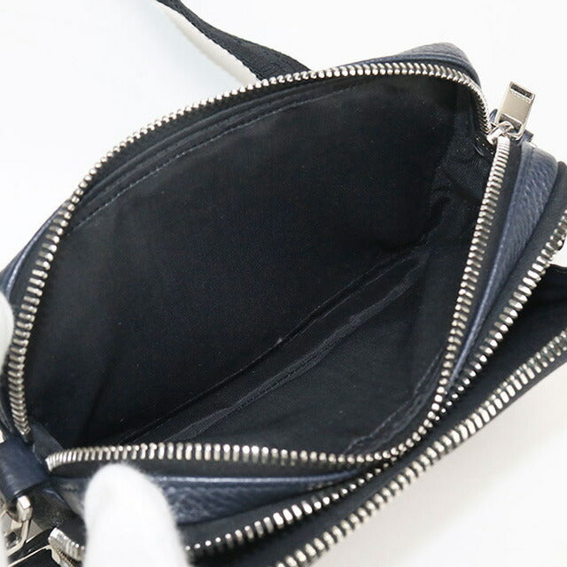 中古 ディオール 斜め掛け ショルダーバッグ メンズ ブランド Dior ステューシー コラボ レザー ネイビー バッグ USDCD93448011