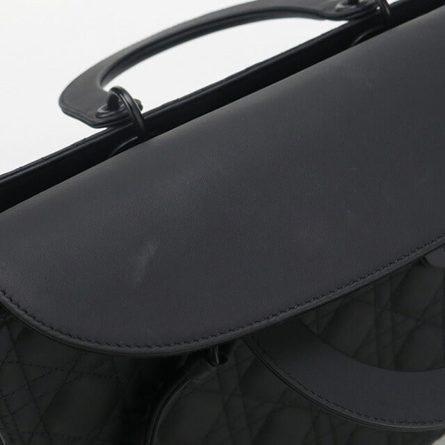 中古 ディオール トートバッグ レディース ブランド Dior レディディオール ラージ ブラック バッグ USDCD95093011