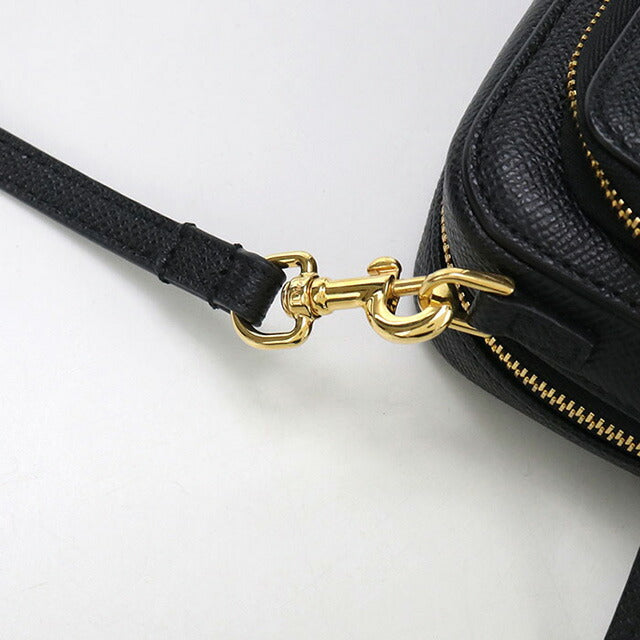 中古 ディオール 斜め掛け ショルダーバッグ レディース ブランド Dior ディオール カロ ダブルポーチ レザー S7431UBAE ブラック バッグ USDCD95140011