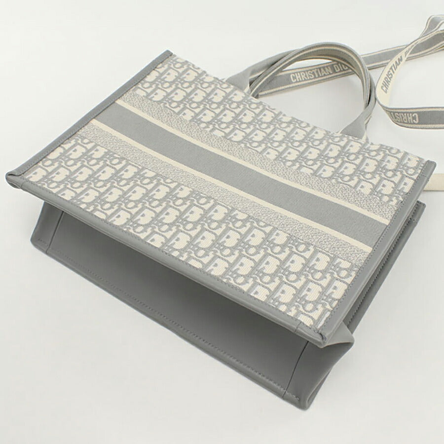 中古 ディオール トートバッグ レディース ブランド Dior ブックトート バッグ ミディアム グレー バッグ USDCD96174011