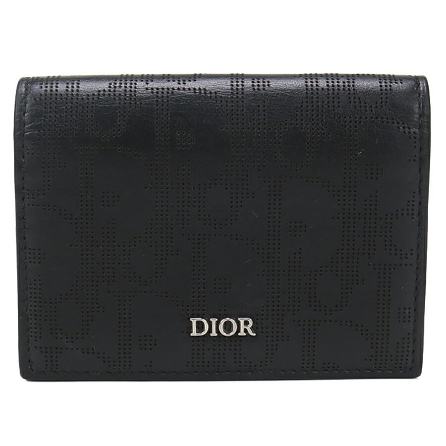 中古 ディオール カードケース メンズ ブランド Dior ビジネスカードホルダー ブラック 財布 USDCD96368011
