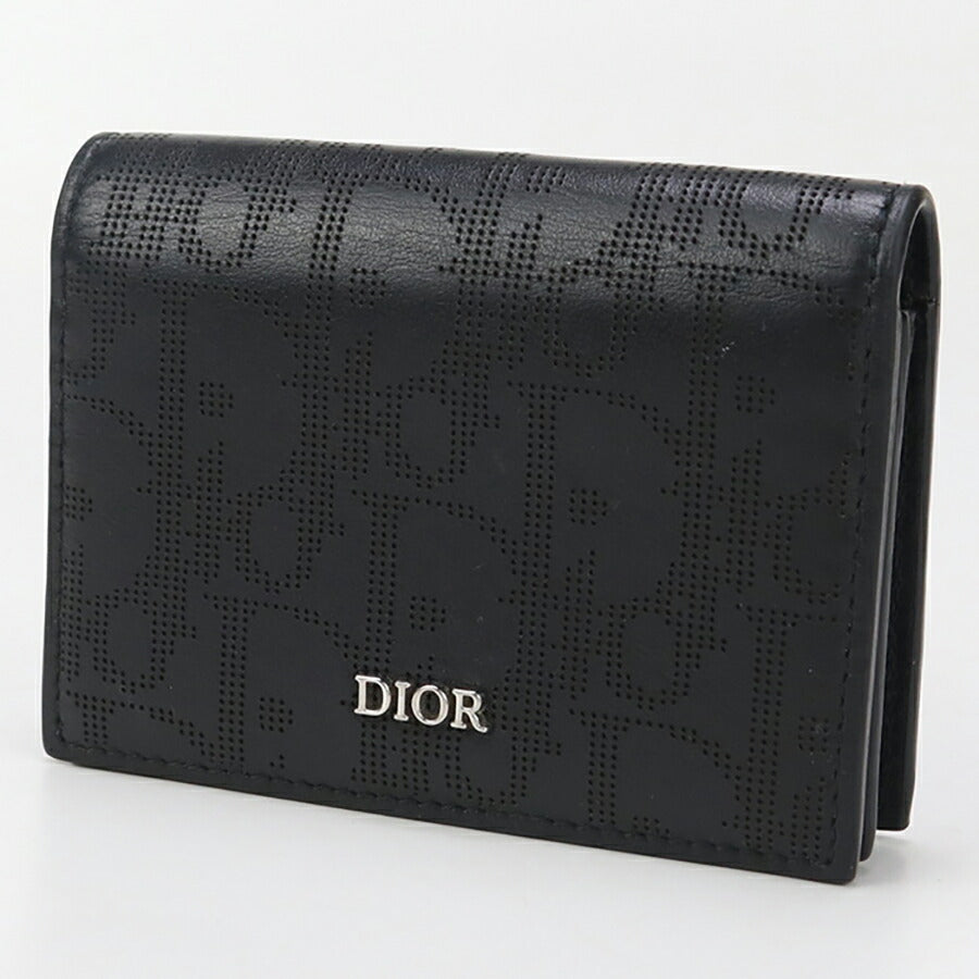 中古 ディオール カードケース メンズ ブランド Dior ビジネスカードホルダー ブラック 財布 USDCD96368011